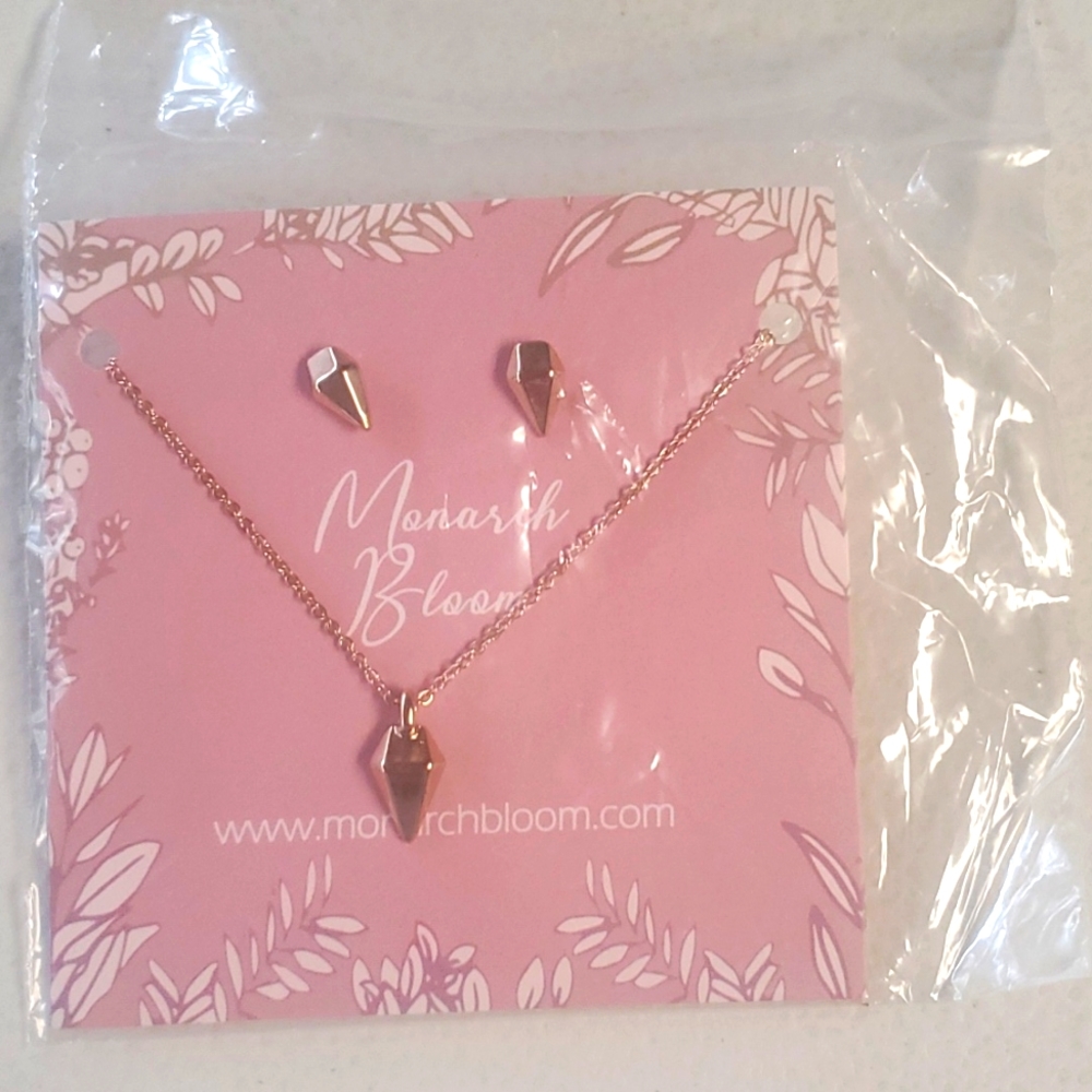 Monarch Bloom Necklace & Earrings